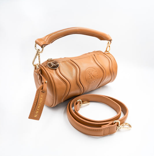 Caramel Dottie Handbag