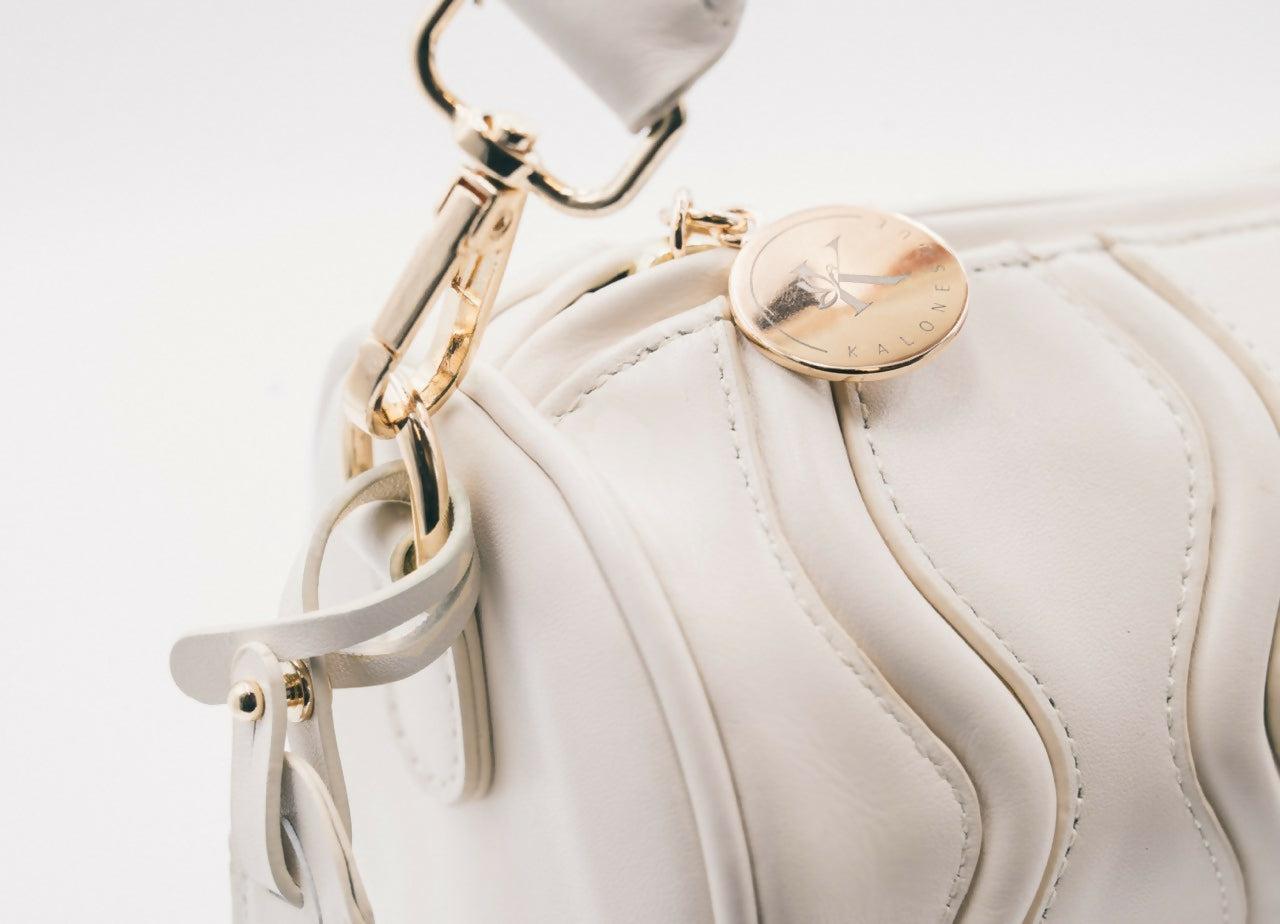 Ivory Dottie Handbag